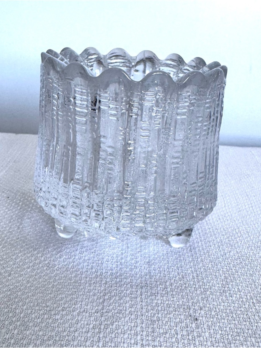 Ultima Thule pattern by Tapio Wirkkala for Iittala votive candle holder